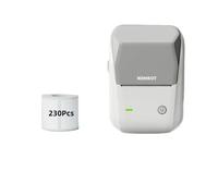MRHZKE Portable B1 Etichetta inglese Stampante Dispositivo termico portatile per adesivi di codice QR a barre Compatibili con rotoli di carta a colori standard(Gy 40x30 3 Rolls)