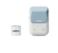 MRHZKE Portable B1 Etichetta inglese Stampante Dispositivo termico portatile per adesivi di codice QR a barre Compatibili con rotoli di carta a colori standard(Be 50x30 3 Rolls)