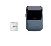MRHZKE Portable B1 Etichetta inglese Stampante Dispositivo termico portatile per adesivi di codice QR a barre Compatibili con rotoli di carta a colori standard(Bk 40x30 3 Rolls)