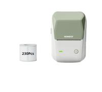MRHZKE Portable B1 Etichetta inglese Stampante Dispositivo termico portatile per adesivi di codice QR a barre Compatibili con rotoli di carta a colori standard(Gn 40x30 3 Rolls)