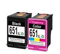 MRHZKE Sostituzione della cartuccia a inchiostro Compatibile con OfficeJet 202 202C 252 252C e Deskjet Advantage Ink 5575 5645 Stampanti 651 CARTOUCHE Alternativa(Hp 651xl 1bk 1color)