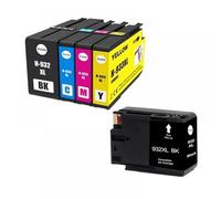 MRHZKE Sostituzione della cartuccia a inchiostro per le stampanti per officine 6100 6600 6700 7110 7610 7612 7510 7512 Modelli utilizzando 932 933 932xl 933xl(2BK 1C 1Y 1M)