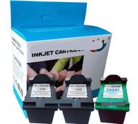 MRHZKE Sostituzione della Cartuccia per Inchiostro per 338 343 Neri e tricori per deskjet 6540 6620 6840 PSC 1500 1510 1600 1610(3pk-2BK 1C)