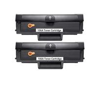 MRHZKE Toner Cartidge 106A W1106A NO CHIP per Laser MFP 135A 135W 137fnw e Laser 107A 107W(2 Pcs)