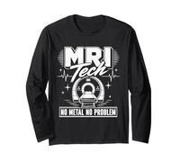 MRI Tech Nessun Metallo nessun Problema Risonanza Imaging Professionista Maglia a Manica