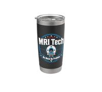 MRI Tech - Risonanza magnetica divertente con scritta "No Metal No Problem" Bicchiere termico in acciaio inox doppia parete