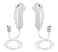 Mribo 2 Pack Nunchuck Wii Controllers, sostituzione Nunchuck Remote, controller Gamepad per Nintend Wii e Wii U