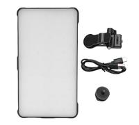 Mrisata 112 LED Luce per Telefono Ricaricabile Clip Fill Luce per Videoconferenza con 3 modalità di Illuminazione 10 Livelli di luminosità per Selfie Trucco Streaming Live Materia