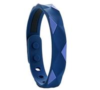 Mrisata Bracciale Antistatico, Cinturino Regolabile in Silicone con Elementi Minerali per Uomo Donna, Accessorio Sportivo Alla Moda Regalo per il Compleanno di Natale (Blu)