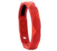 Mrisata Bracciale Antistatico, Cinturino Regolabile in Silicone con Elementi Minerali per Uomo Donna, Accessorio Sportivo Alla Moda Regalo per il Compleanno di Natale (Rossa)