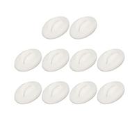 Mrisata Labbra Finte 10 Pezzi, Labbra a Bocca Aperta 3D, Pelle Finta in Silicone Realistico 3D, Facile Colorare, Trucco Cosmetico Morbido, Allenamento per la Pratica del (Bianco