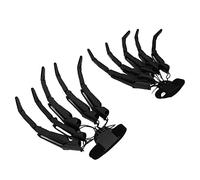 Mrisata Mano Scheletro di Halloween, Artiglio Osseo Articolato da 11 (Nera) | Materiale ABS, Durevole e Riutilizzabile, per Casa Stregata, Feste, Costumi, Decorazioni Gotiche