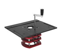 Mrisata Router da tavolo per sollevamento fai da te, router manuale per il sollevamento del router, kit per sega da tavolo, inserto piastra di base (nero)