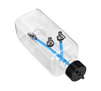 Mrisata Serbatoio Carburante in Plastica Trasparente per Aereo RC, con Tappo in Metallo CNC e Elastico per Tubo Olio, 260-1500 Ml (410ml (per aerei 30-40cc))
