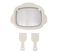 Mrisata Vassoio per Gelato, Macchina per Gelato Arrotolato a Casa con Paletta per Panini, Granite, Sorbetti e Yogurt, Fai da Te Fatto in Casa per Divertenti attività Genito (Bianca)