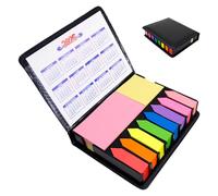 Mritrit 2000 Pezzi Set Note Adesive con Calendario 2025, Segnapagina Adesivi Scrivibili, Note Appiccicose Set Colorati per Libri Note, Scuola Studio ed Ufficio Lavoro di Squadra