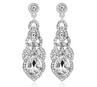 Mrkeung Orecchini da donna alla moda orecchini pendenti in pietra preziosa elegante lampadario da sposa elegante orecchini a goccia da donna - 54, multicolore-58, taglia unica