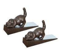 MRKU Fermaporta/Supporto per la Parte Inferiore del Balcone, Decorazione retrò a Forma di Cucciolo, Cuneo in ghisa, Ben fissato