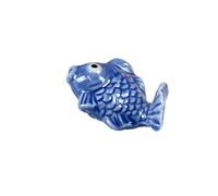 MRKU Poggia Bacchette, Porta Bacchette, Simpatico Supporto per Bacchette da Ristorante e Cucchiaio per Cucina, 6 Pezzi di Carpe dei Cartoni Animati, Porta Posate in Ceramica per la casa