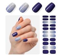 Mrltau 22 Pezzi di Lamine per Unghie Autoadesive, Strisce per Unghie in Gel Senza Raggi UV, Pellicole Adesive