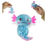 Mrltau Axolotl Sugar Squeeze Toy, Squishy Axolotl Spielzeug, 10 × 8 cm, Axolotl Antistressball Kinder Erwachsene (Blau)