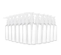 MRNHA Confezione da 12 Flaconi da Viaggio Trasparenti da 3,4 Once / 100 Ml Flacone per Erogatore di Lozione per Pompa per Acqua, Olio da Massaggio, Shampoo