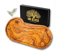 MrOliver® Neptune - Tagliere in Legno d'Ulivo Naturale - Tagliere da Cucina Professionale - Accessori Cucina di Design- Tagliere Legno Grande per Aperitivo, Carne, Salumi