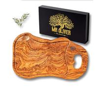 MrOliver® Saturn - Tagliere in Legno d'Ulivo Naturale - Tagliere da Cucina Professionale - Accessori Cucina di Design- Tagliere Legno Grande per Aperitivo, Carne, Salumi