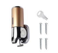 MroMax 1 dispenser di sapone da parete in ABS cromato per dispenser di sapone da parete per bagno (oro)