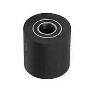 MroMax 1 Pz 10 x 30 x 30 mm Rullo folle cuscinetto a rulli trasportatori scorrevole in nylon ruota per mobili, accessori hardware porta mobile (nero)