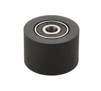 MroMax 1 Pz 6 x 30 x 20 mm Rullo folle cuscinetto a rulli trasportatori scorrevole in nylon ruota per mobili, accessori hardware, porta mobile (nero)