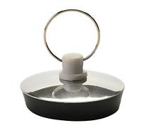 MroMax 1 tappo di scarico per lavello in acciaio inox, 33 mm, con anello, per vasca da bagno, cucina, bagno, tono argento