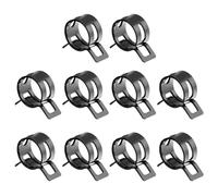 MroMax 10 fascette stringitubo a molla ID da 14 mm, fascette stringitubo nere adatte per tubi del carburante OD da 19/32", tubo flessibile in silicone, tubo dell'aria e tubo dell'acqua, boccola di