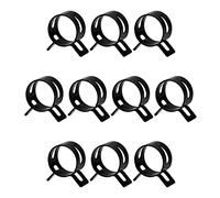 MroMax 10 fascette stringitubo a molla ID da 18 mm, fascette stringitubo nere adatte per tubo del carburante OD da 3/4", tubo flessibile in silicone, tubo dell'aria e tubo dell'acqua, boccola di