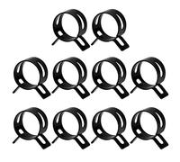 MroMax 10 fascette stringitubo a molla ID da 20 mm, fascette stringitubo nere adatte per tubo del carburante OD da 7/8", tubo di aspirazione in silicone, tubo dell'aria e tubo dell'acqua, boccola di
