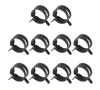 MroMax 10 fascette stringitubo a molla ID da 23 mm, morsetti per tubo flessibile nero adatto per tubo del carburante OD da 2,5 cm, tubo flessibile in silicone, tubo dell'aria e tubo dell'acqua,