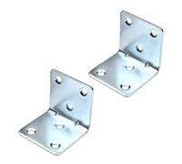 MroMax 10 staffe angolari ad angolo retto 4 cm x 4 cm (lunghezza x larghezza). Staffa ad angolo retto, staffa ad angolo retto, adatta per mobili in legno