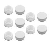 MroMax 10 tappi in plastica da 22 mm di diametro esterno tappi per tubi inserti rotondi per mobili tavoli sedie gambe pavimento bianco