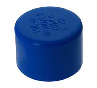 MroMax 10 tappi per tubi in PVC, 40 mm, con attacco a slitta esterno, tappi per tubi di sicurezza per marine, estensibili, colore: blu