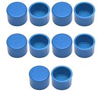 MroMax 10 tappi per tubi in PVC da 32 mm, con attacco a slitta esterno per tubi di sicurezza, estensibili, blu