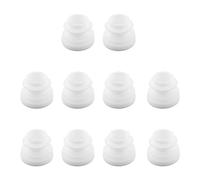 MroMax 10 tappi rotondi in plastica con diametro esterno da 1,6 cm, inserti bianchi per tubi in metallo e recinzioni, protezione per mobili, tavoli e gambe di sedie