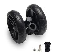 MroMax 1Pz Ruota Girevole in Plastica Nera da 5.11 Pollici, 130 mm x 33 mm, per Tubi Circolari da 19 mm, Passeggino per Animali