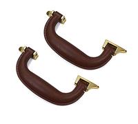 MroMax 2 maniglie per bagagli, 13 x 1,4 cm (lunghezza x larghezza), in plastica, di ricambio, 130 mm x 14 mm, per bagagli, valigie, scatole, tonalità marrone