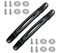 MroMax 2 maniglie per bagagli, 23 x 2,5 cm (lunghezza x larghezza), in plastica, 230 mm x 25 mm, per bagagli, valigie, scatole, colore nero