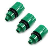 MroMax 3 connettori per rubinetto, collegati a tubo da 4/7 mm, adattatore rapido per tubo flessibile, ugello per rubinetto per sistema di irrigazione da giardino, verde