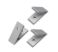 MroMax 3 Pz Angolo Brace 70x42mm Alluminio 45 Gradi Angolo per 4545 Serie Profilo Angolo Giunto Connettori Angolo Staffe Angolo Tono Argento