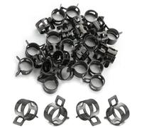 MroMax 30 fascette stringitubo a molla ID da 16 mm, fascette stringitubo nere adatte per tubo del carburante OD da 21/32", tubo di aspirazione in silicone, tubo dell'aria e tubo dell'acqua, boccola di