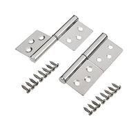 MroMax 4 cerniere sollevabili da 7,7 x 2,3 x 0,1 cm, in acciaio inox, per finestre, armadi, porte, color argento