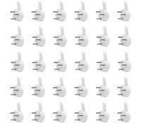 MroMax 50 ganci per pareti dure per ferramenta, ganci da parete in cemento, ganci invisibili per chiodi, non lasciano traccia, nessun danno, ganci per stucco, per appendere cornici, orologi, 2,5 x 1,5