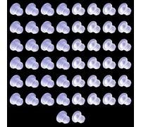 MroMax 50 paraurti in vetro da tavolo con stelo morbido in gel di silice trasparente, anti collisione, paraurti incorporati, cuscinetti antiscivolo per foro da 0,5 cm, per tavoli e mobili